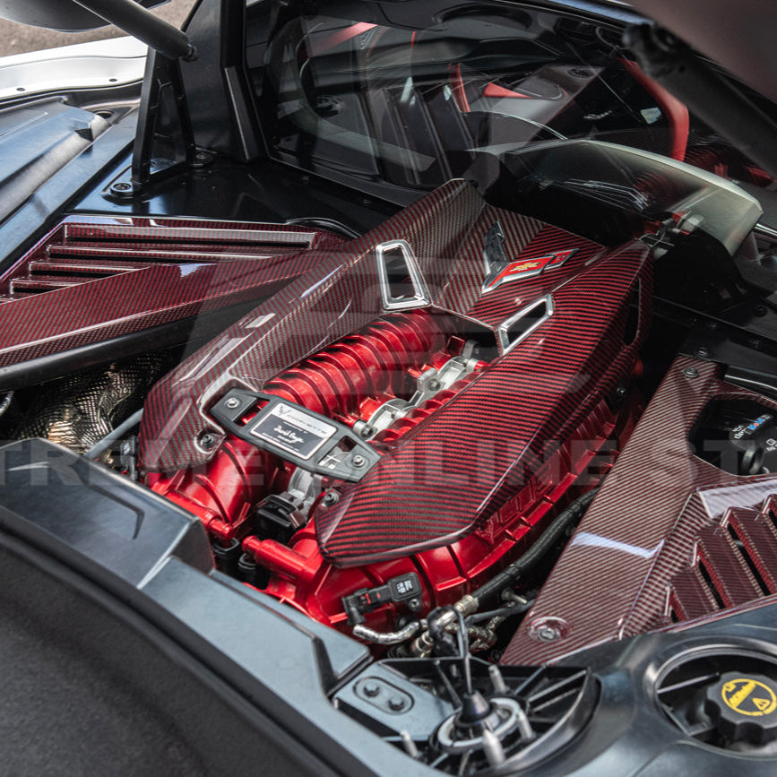 Chevrolet Corvette C8 Z06 DRY CARBON FIBER Engine Cover