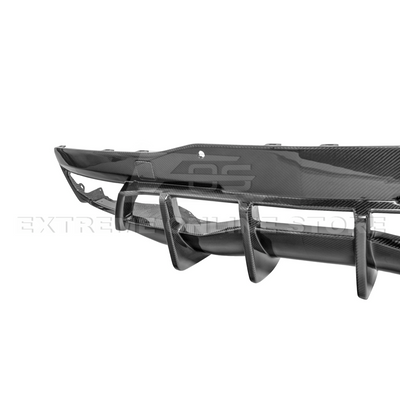 2020-Up Corvette C8 Rear Bumper Diffuser Quad Exit