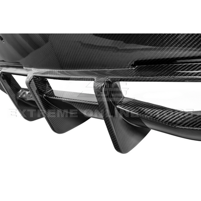 2020-Up Corvette C8 Rear Bumper Diffuser Quad Exit