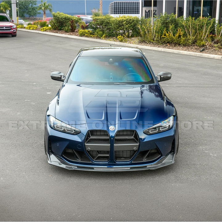 2021-Up BMW G82 G83 M4 VRS Carbon Fiber Front Splitter Lip &amp; Side Skirts