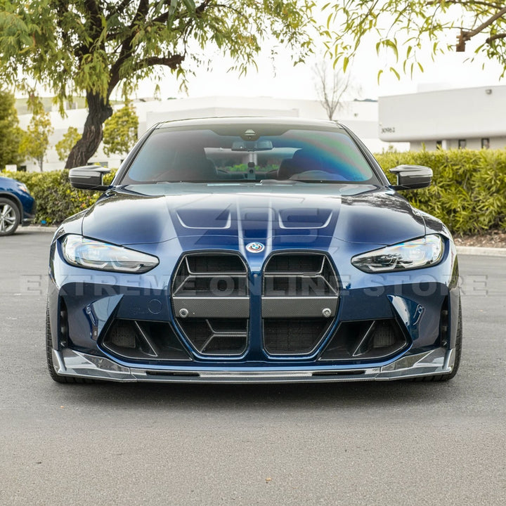 2021-Up BMW G82 G83 M4 VRS Carbon Fiber Front Splitter Lip &amp; Side Skirts