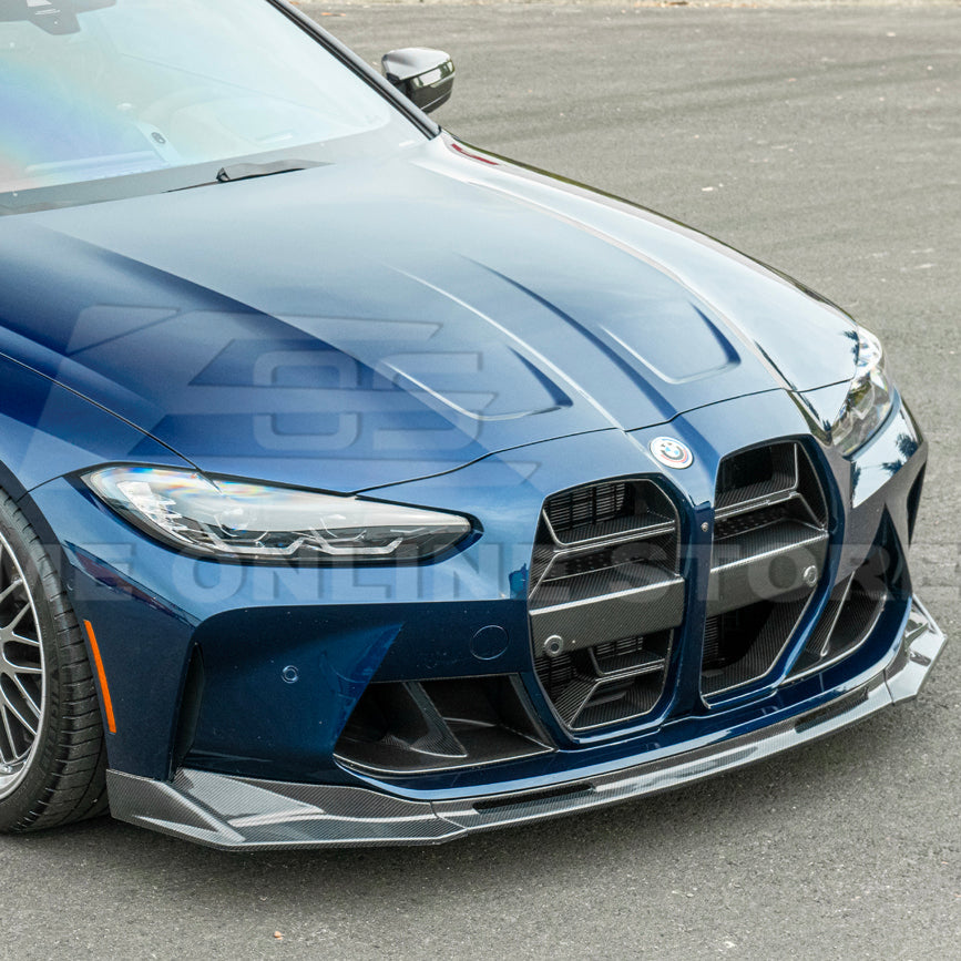 2021-Up BMW G82 G83 M4 VRS Carbon Fiber Front Splitter Lip &amp; Side Skirts