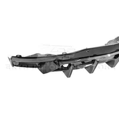 2020-Up Corvette C8 Rear Bumper Diffuser Quad Exit