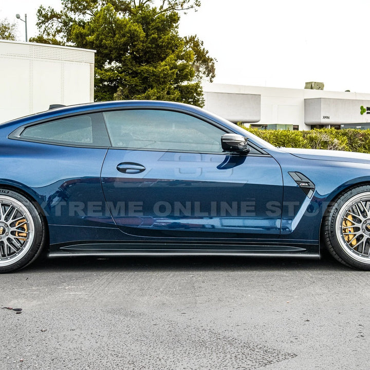 2021-Up BMW G82 G83 M4 VRS Carbon Fiber Front Splitter Lip &amp; Side Skirts