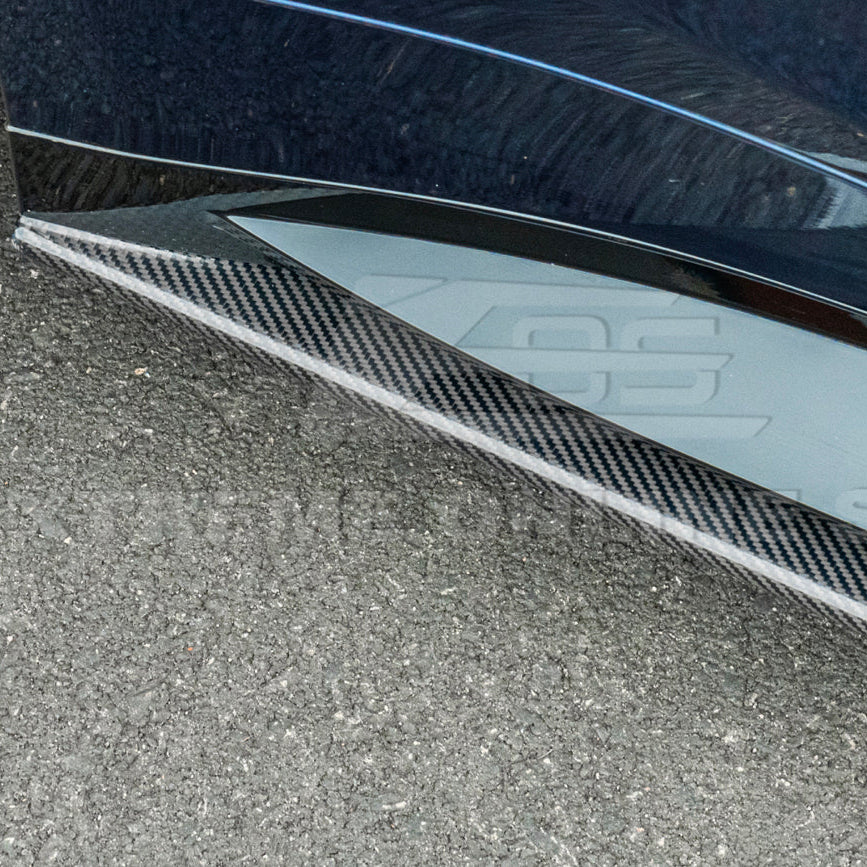 2021-Up BMW G82 G83 M4 VRS Carbon Fiber Front Splitter Lip &amp; Side Skirts