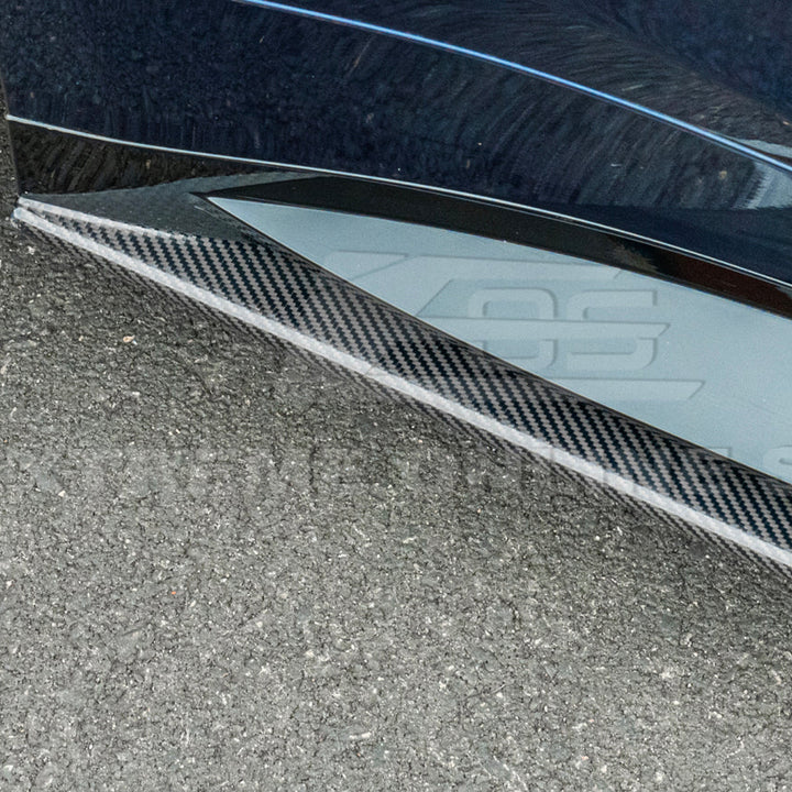 2021-Up BMW G82 G83 M4 VRS Carbon Fiber Front Splitter Lip &amp; Side Skirts