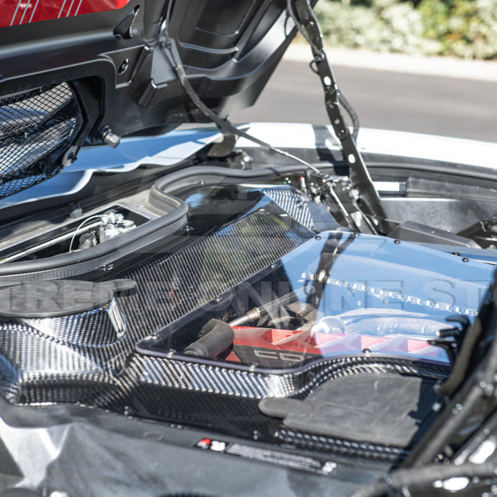 Corvette C8 HTC DRY Carbon Fiber Engine Bay Panel Cover