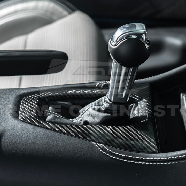 2024-Up Mustang DRY CARBON FIBER Gear Shift Panel Cover