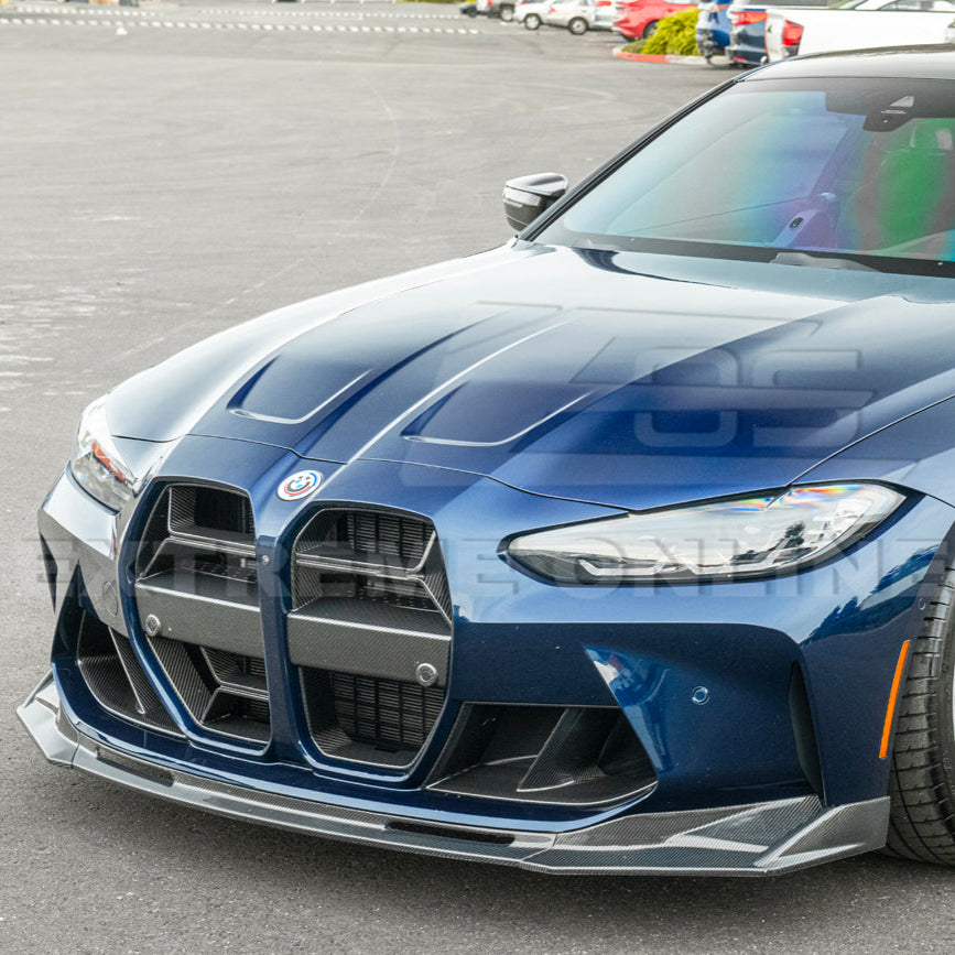 2021-Up BMW G82 G83 M4 VRS Carbon Fiber Front Splitter Lip &amp; Side Skirts