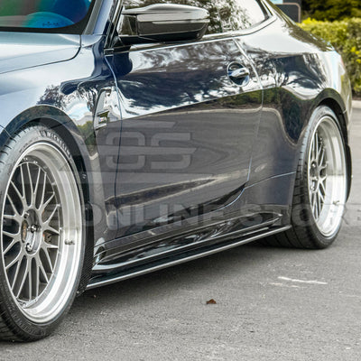 2021-Up BMW G82 G83 M4 VRS Carbon Fiber Front Splitter Lip & Side Skirts