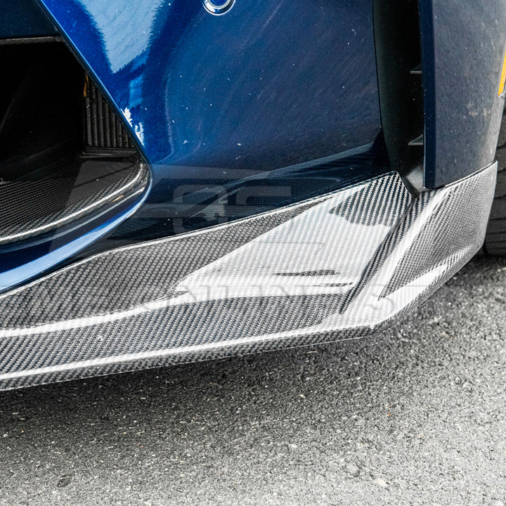 2021-Up BMW G82 G83 M4 VRS Carbon Fiber Front Splitter Lip &amp; Side Skirts
