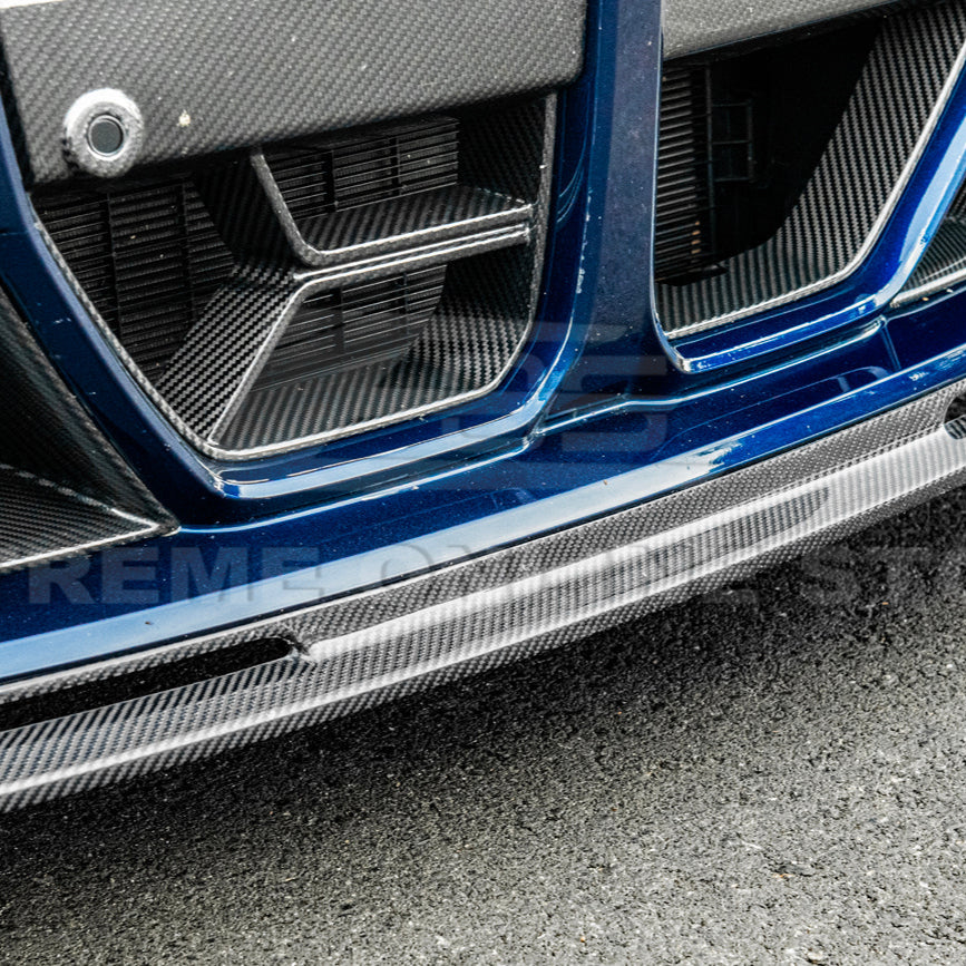 2021-Up BMW G82 G83 M4 VRS Carbon Fiber Front Splitter Lip &amp; Side Skirts