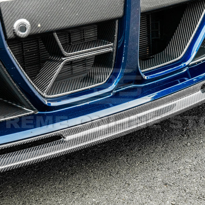 2021-Up BMW G82 G83 M4 VRS Carbon Fiber Front Splitter Lip &amp; Side Skirts