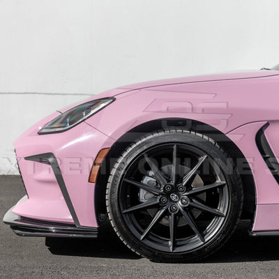 2022-Up Toyota GR86 AS Style ABS Plastic Matte Black Front Splitter Side Skirt