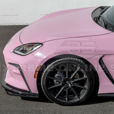 2022-Up Toyota GR86 AS Style ABS Plastic Matte Black Front Splitter Side Skirt