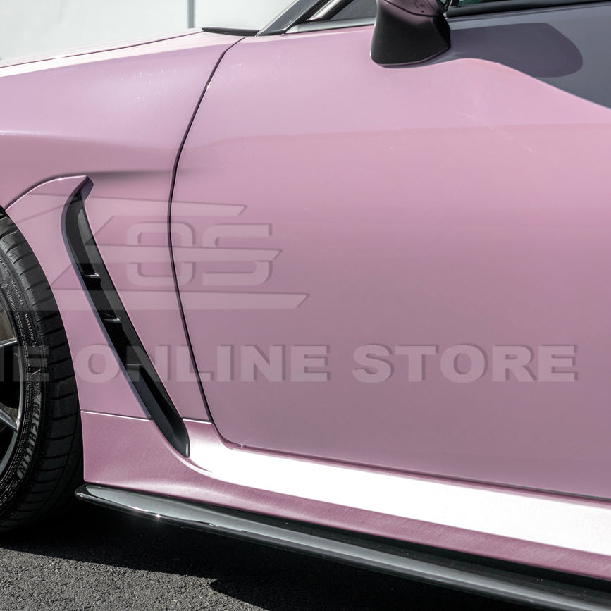 2022-Up Toyota GR86 AS Style ABS Plastic Matte Black Front Splitter Side Skirt