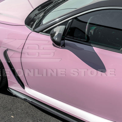 2022-Up Toyota GR86 AS Style ABS Plastic Matte Black Front Splitter Side Skirt
