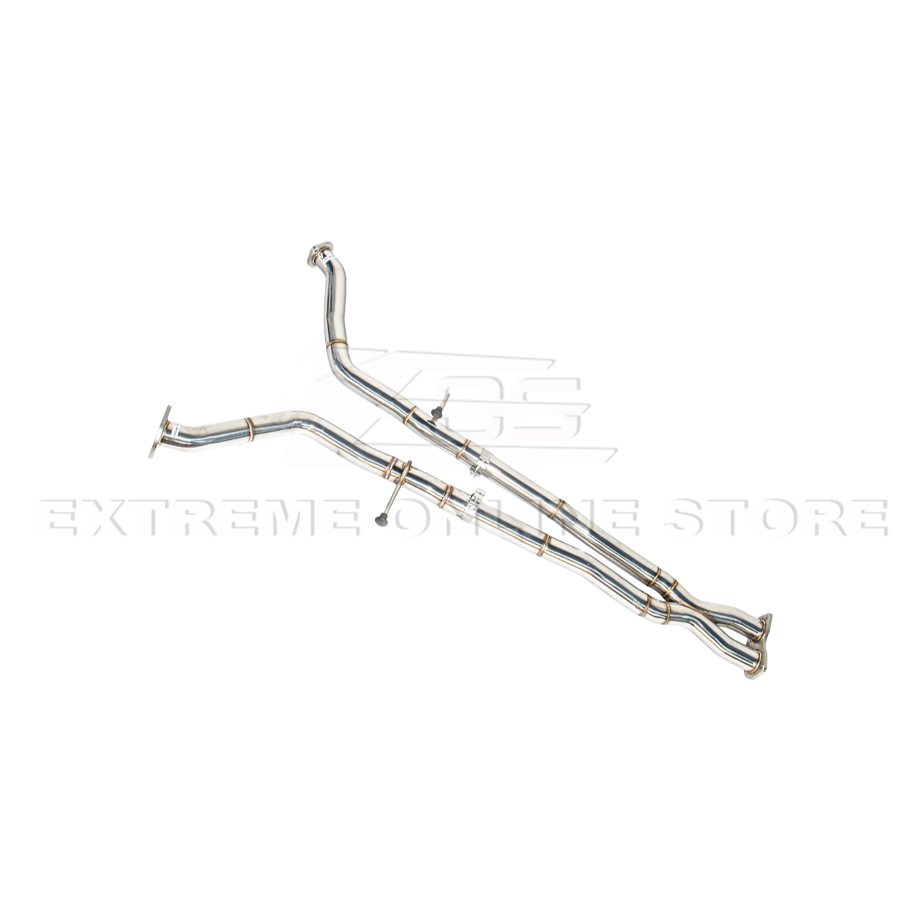 2005-06 Pontiac GTO | T-304 Straight-Through Mid Pipe X Cross Exhaust System