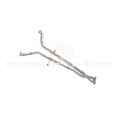 2005-06 Pontiac GTO | T-304 Straight-Through Mid Pipe X Cross Exhaust System