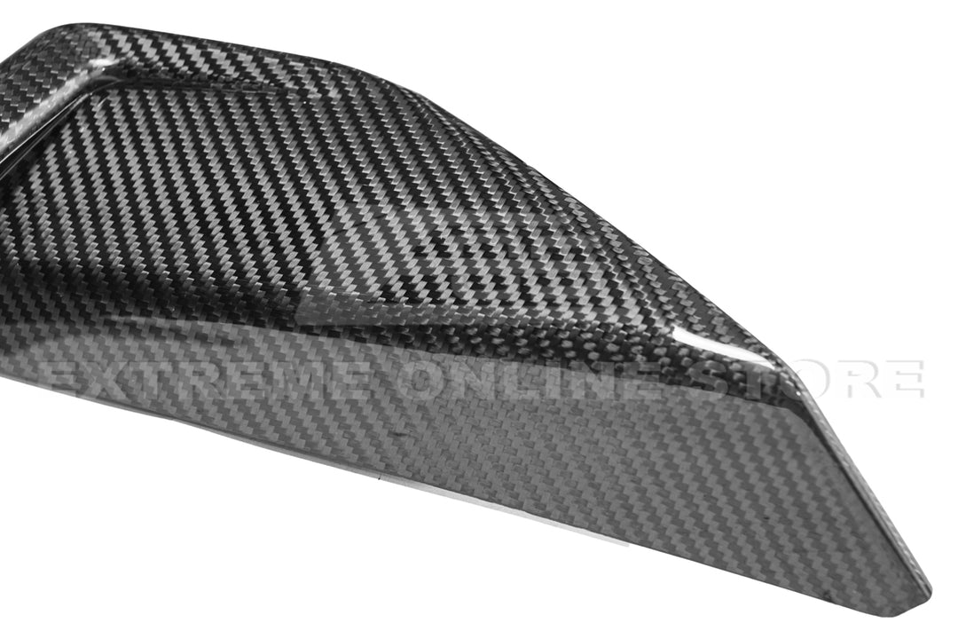 2024+ Ford Mustang GT DRY CARBON FIBER Front Side Grille Inserts