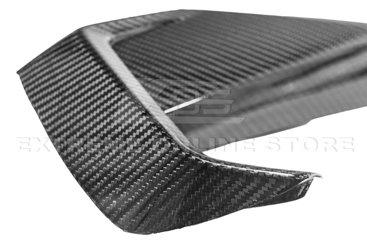 2024+ Ford Mustang GT DRY CARBON FIBER Front Side Grille Inserts