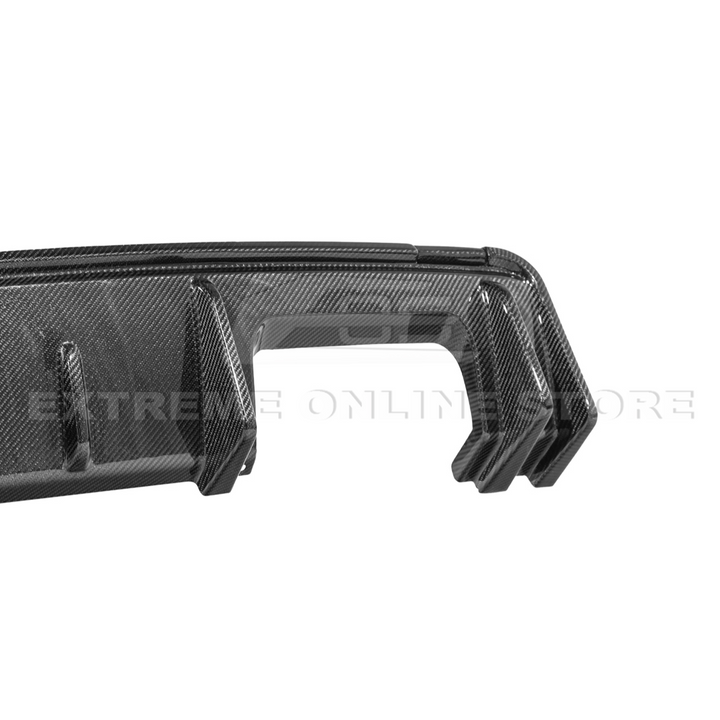 BMW G82 G83 M4 | 3D Style Carbon Fiber Replacement 3Pcs Rear Diffuser Apron