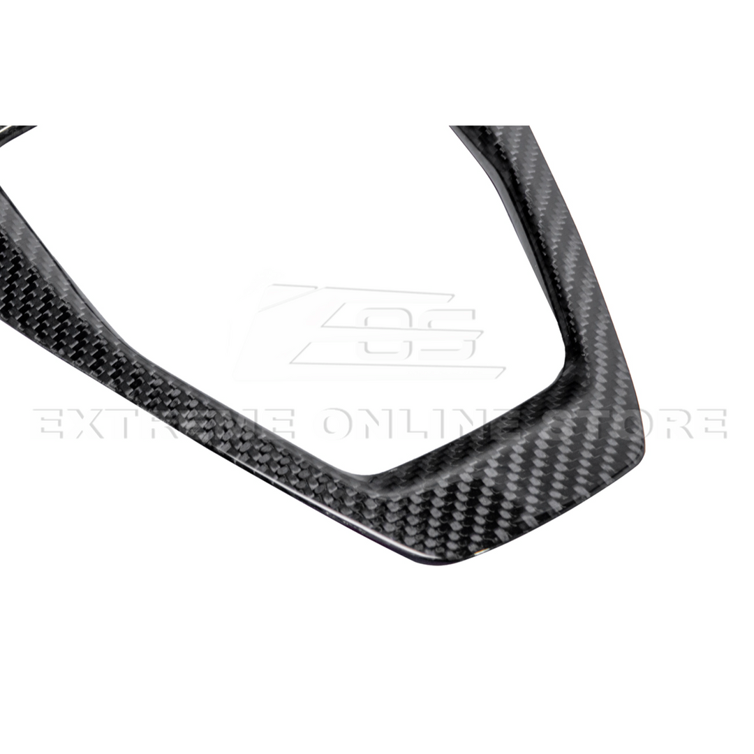 2024-Up Mustang DRY CARBON FIBER Gear Shift Panel Cover