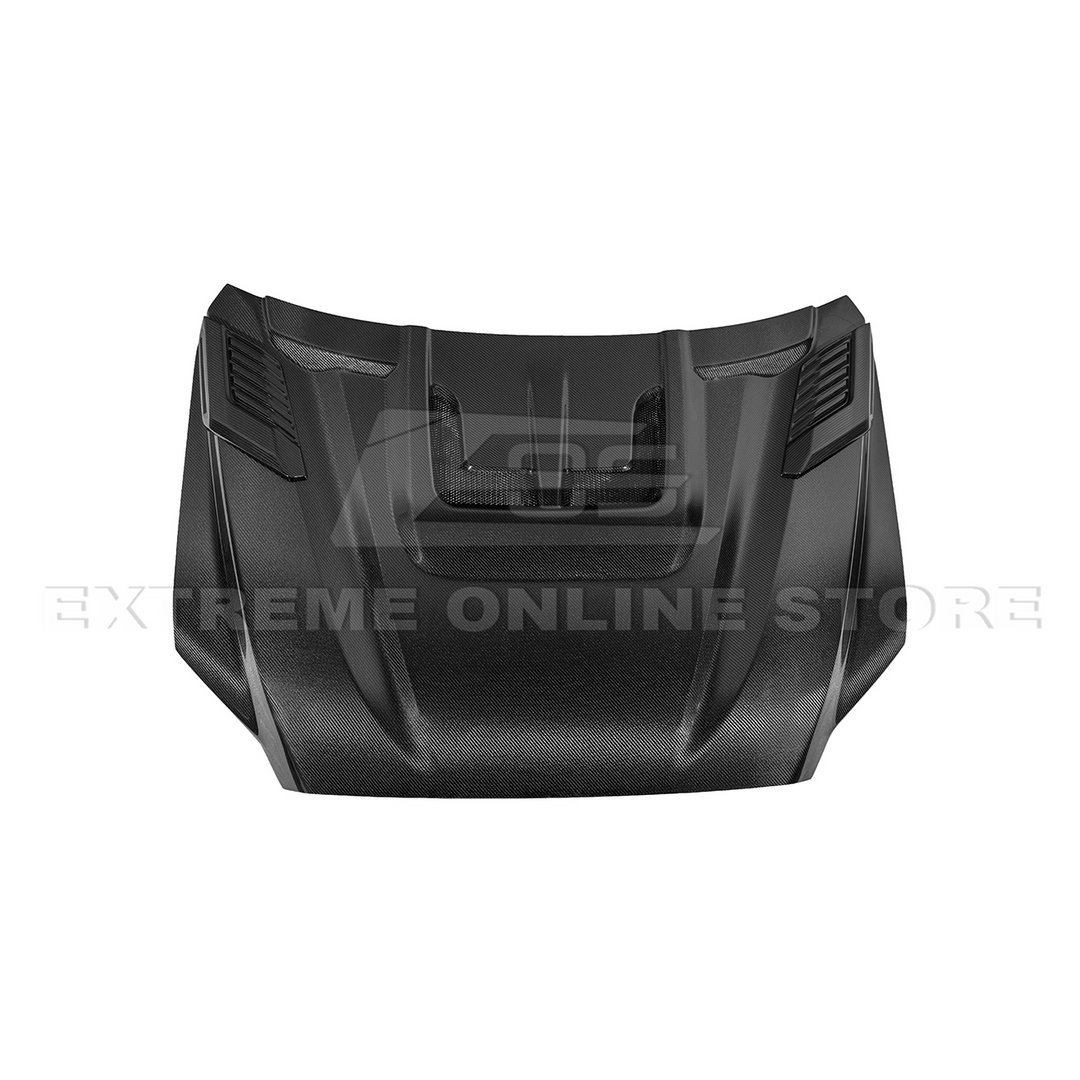2022-Up Toyota Tundra | EOS CARBON FIBER Front Vented Hood Cover w/ Side Vent