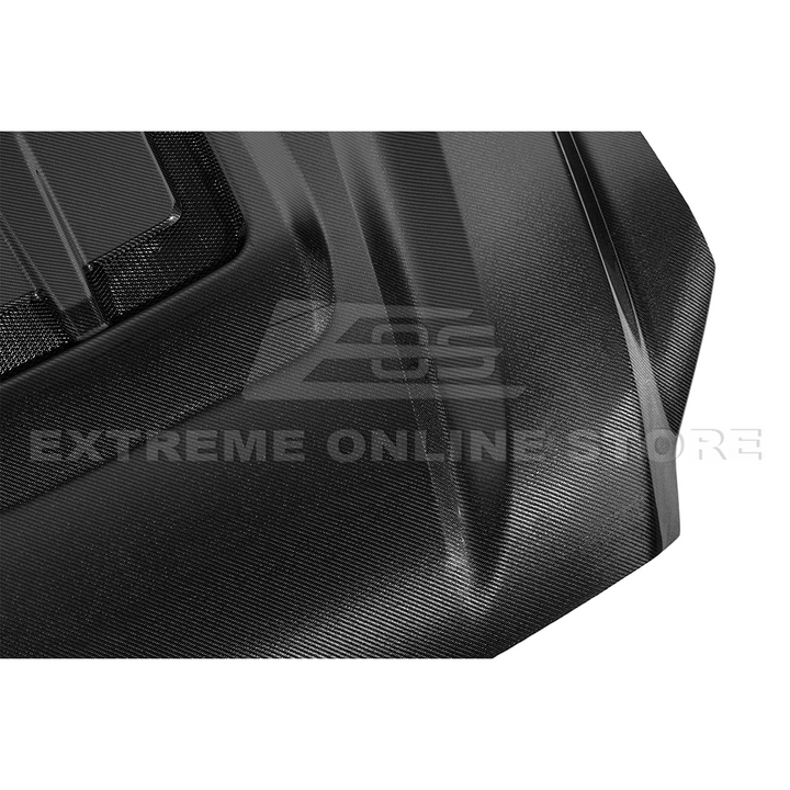 2022-Up Toyota Tundra | EOS CARBON FIBER Front Vented Hood Cover w/ Side Vent