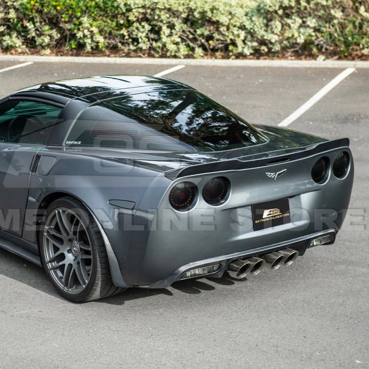 2005-13 Corvette C6 Z06 ZR1 Extended DRY CARBON FIBER Rear Splash Guard Mud Flaps