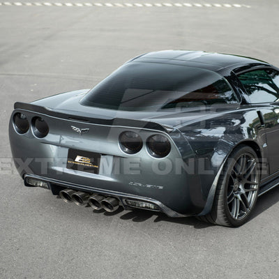 2005-13 Corvette C6 Z06 ZR1 Extended CARBON FIBER Rear Splash Guard Mud Flaps