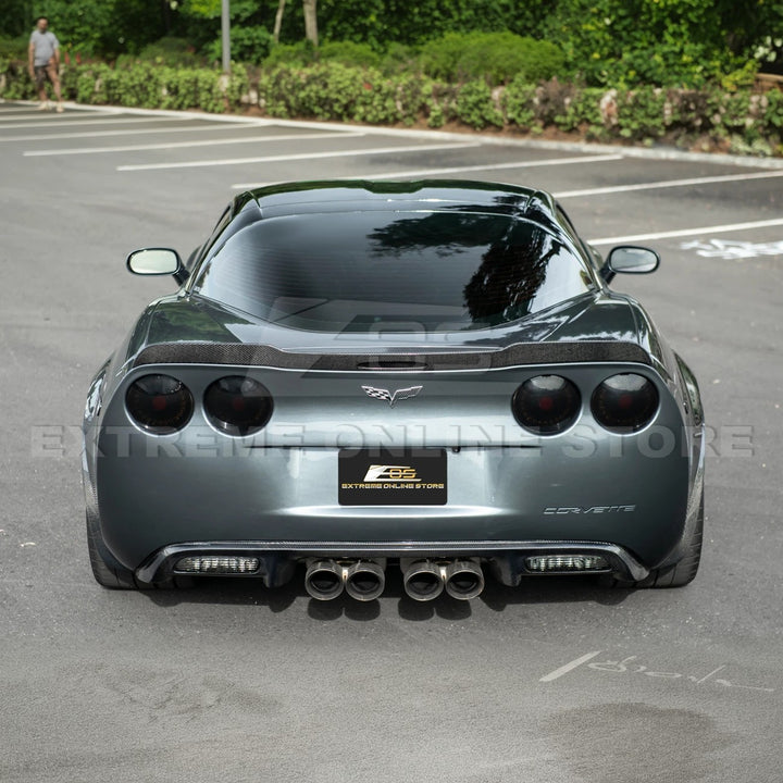 2005-13 Corvette C6 Z06 ZR1 Extended DRY CARBON FIBER Rear Splash Guard Mud Flaps
