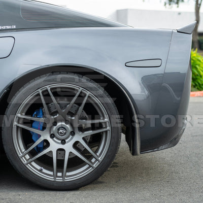 2005-13 Corvette C6 Z06 ZR1 Extended CARBON FIBER Rear Splash Guard Mud Flaps