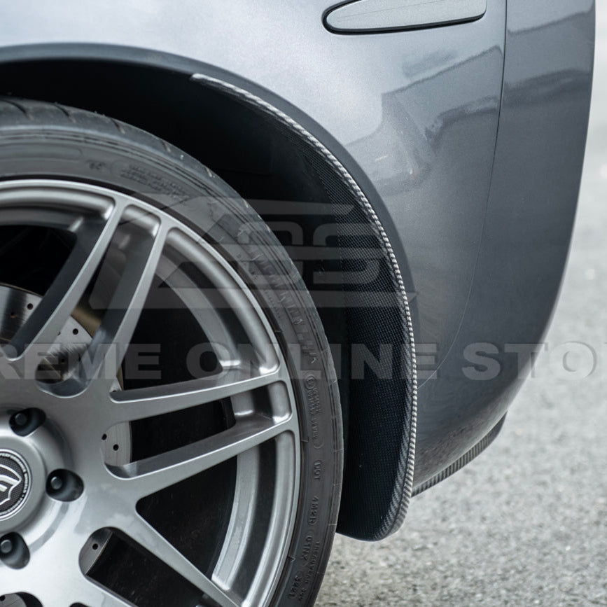 2005-13 Corvette C6 Z06 ZR1 Extended DRY CARBON FIBER Rear Splash Guard Mud Flaps