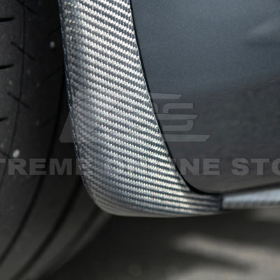 2005-13 Corvette C6 Z06 ZR1 Extended CARBON FIBER Rear Splash Guard Mud Flaps