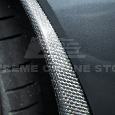 2005-13 Corvette C6 Z06 ZR1 Extended CARBON FIBER Rear Splash Guard Mud Flaps