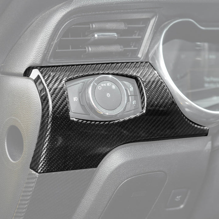 2015-23 Ford Mustang DRY CARBON FIBER Instrument Dashboard Panel Trim