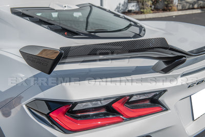 Corvette C8 Z06 Carbon Fiber High Wing Spoiler Add-On Wickerbill