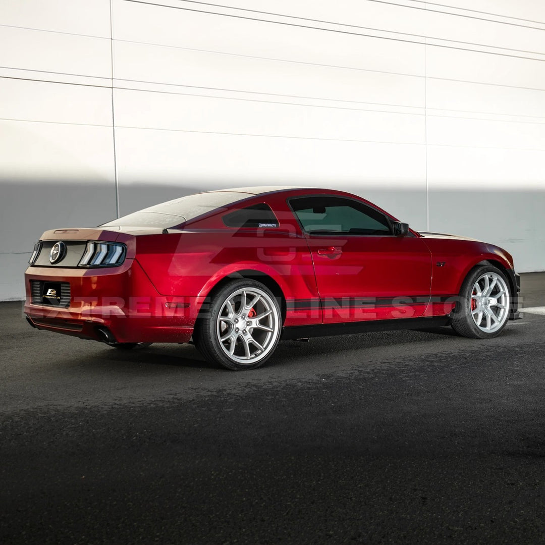 2010-14 Ford S197 Mustang GT500 Style Side Skirts Extension Pair