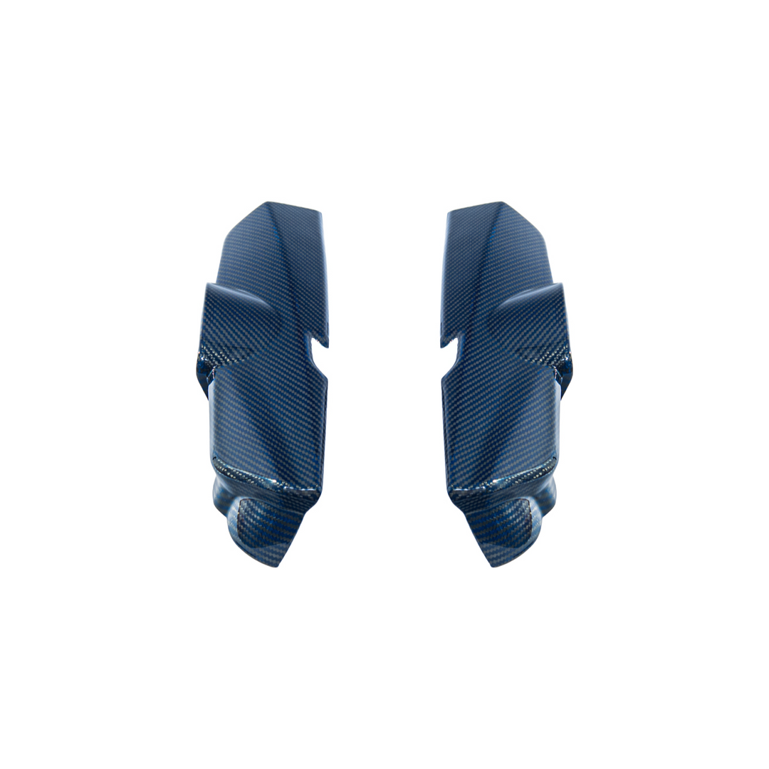 2025-Present Corvette C8 ZR1 | Blue Dry Carbon Fiber Engine Covers (2 Pieces)