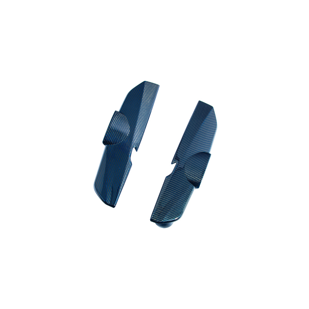 2025-Present Corvette C8 ZR1 | Blue Dry Carbon Fiber Engine Covers (2 Pieces)