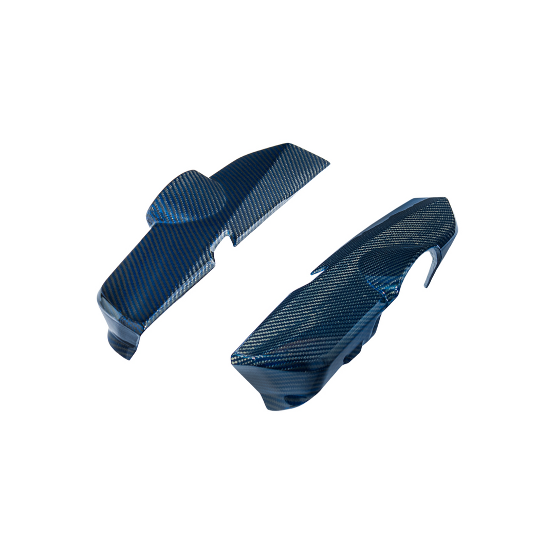 2025-Present Corvette C8 ZR1 | Blue Dry Carbon Fiber Engine Covers (2 Pieces)