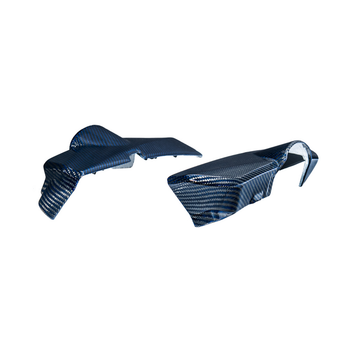2025-Present Corvette C8 ZR1 | Blue Dry Carbon Fiber Engine Covers (2 Pieces)