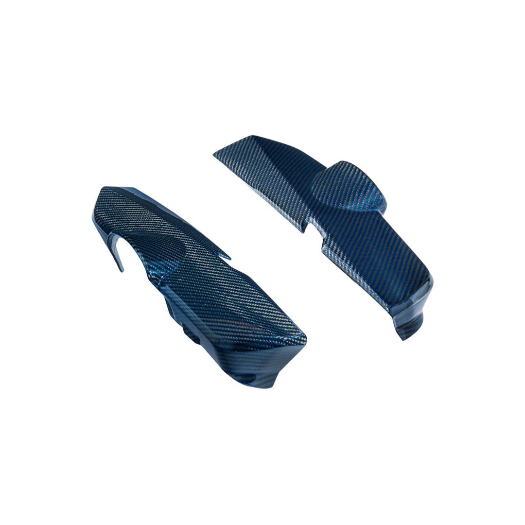 2025-Present Corvette C8 ZR1 | Blue Dry Carbon Fiber Engine Covers (2 Pieces)