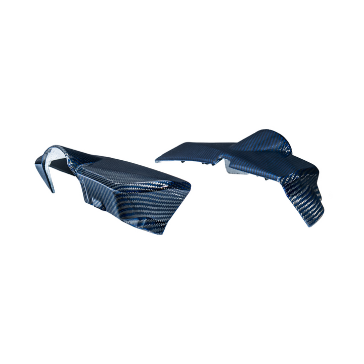 2025-Present Corvette C8 ZR1 | Blue Dry Carbon Fiber Engine Covers (2 Pieces)