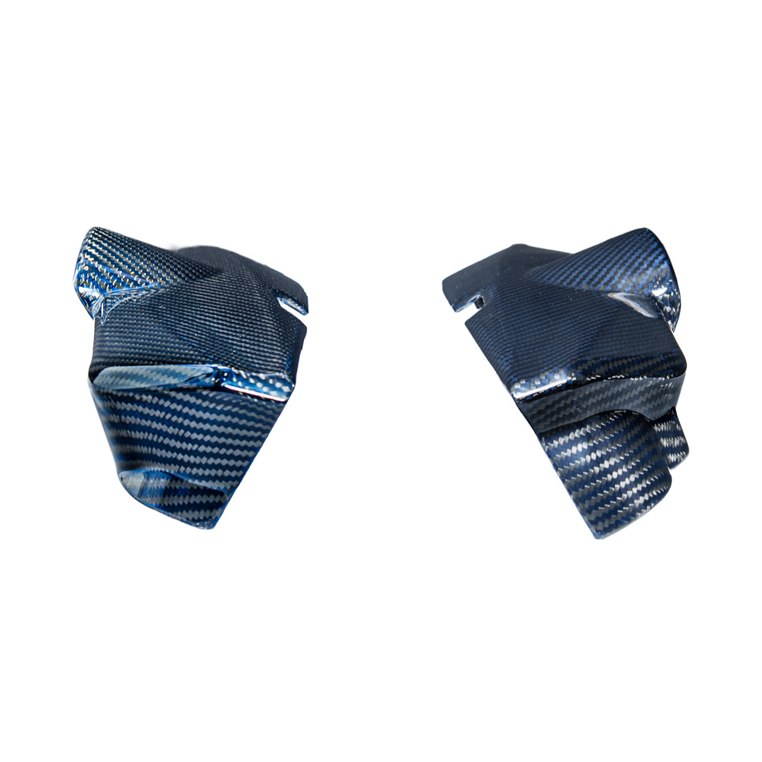 2025-Present Corvette C8 ZR1 | Blue Dry Carbon Fiber Engine Covers (2 Pieces)