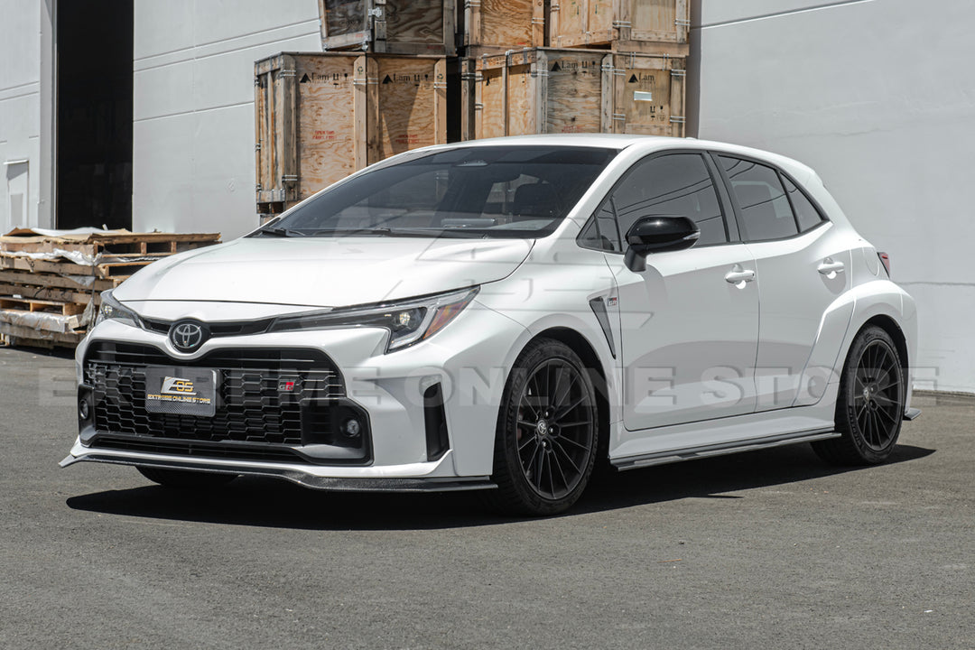 2023-24 GR Corolla Carbon Fiber Front Lip &amp; Side Skirts