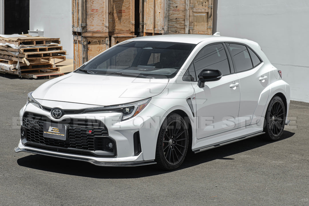 2023-24 GR Corolla Carbon Fiber Front Lip &amp; Side Skirts