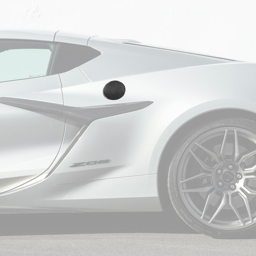 2020-Up Corvette C8 | Side Fender Fuel Tank Gas Lid Cover