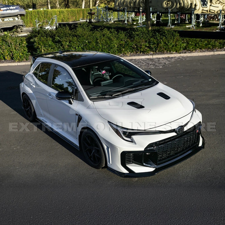 2025-Up Toyota GR Corolla Glossy Black Front Lip Side Skirts Rear Wing Spoiler